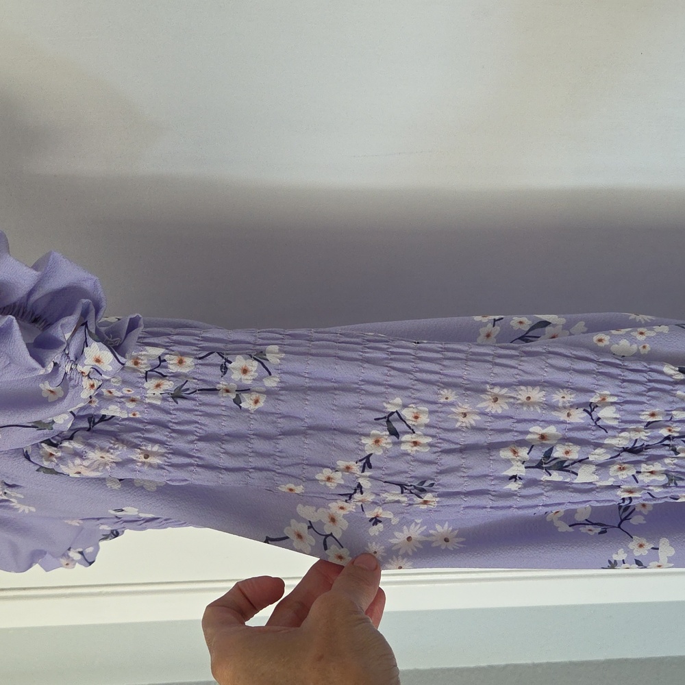 CBR Lavender Floral Mini Dress - Picture 7 of 7